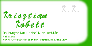krisztian kobelt business card